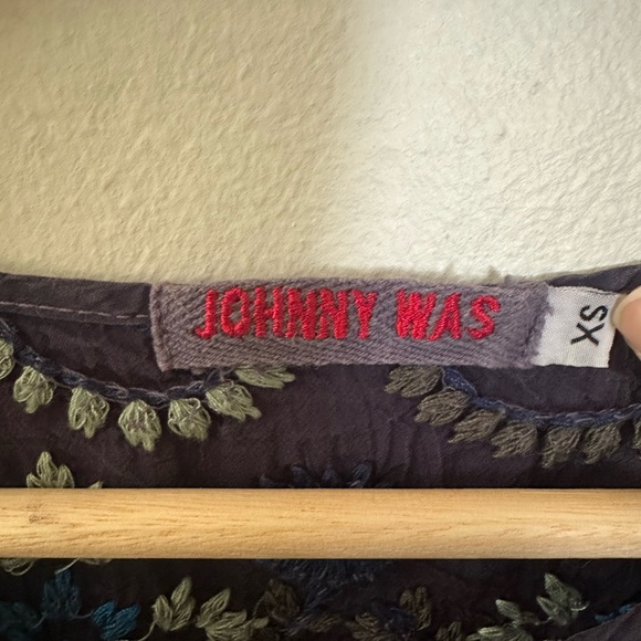 Johnny Was Blouse Top Navy XS Oversized - Picture 5 of 5